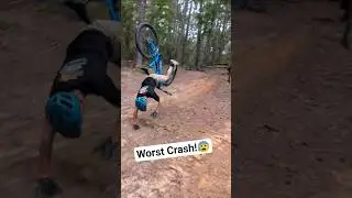 Worst Crash Of The Year!😬 #crash #mtbcrash #mtb #mountainbike