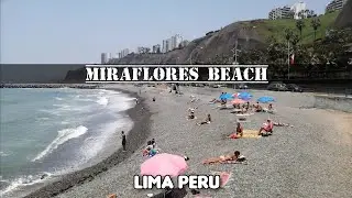 WALKING Around Miraflores Beach (Lima Peru) &mdash; Walking Tour (Narrated)【CC】