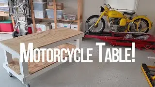 EP 27 - Garage Upgrade! Restoring a Motorcycle Lift & Table for the Ultimate Wrenching Spot 🛠️🔥