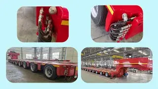 what is a multi axle trailer? How do the lowest height modular trailer work 680mm only in height