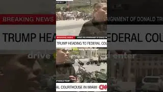 Historic Moment: Former President Arrives at Federal Courthouse in Miami🏖️ #shorts