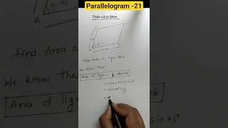 The Parallelogram: Area, Perimeter, and Proof | @mathandtechbyar