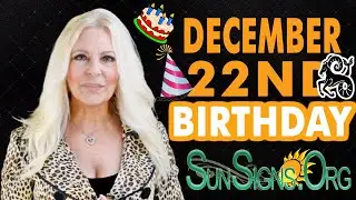 ♑️ Born On December 22nd - Happy Birthday - Today's Zodiac Horoscope Personality - SunSigns.Org
