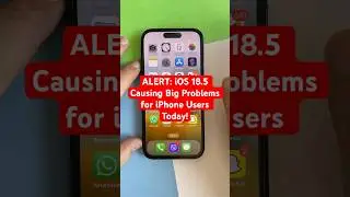 iOS 18.5 Update Causing Lag, Battery Drain & App Crashes! #iphone iphone #shorts