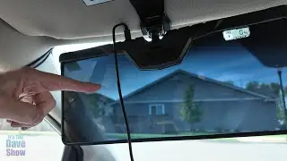 Polarized sun visor extender with smart lcd screen