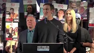 Jared Kushner at Hostage Square in Tel Aviv