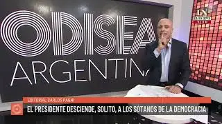 El presidente desciende, solito, a los sótanos de la democracia. El editorial de Carlos Pagni.