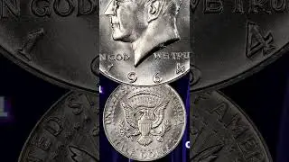 How to look for The 1964 D over D Kennedy Half Dollar Worth Money #shorts