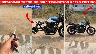 Instagram Trending Bike Transition Reels Editing 😱 | Bike Transition Reel Editing Kaise Kare | ai 
