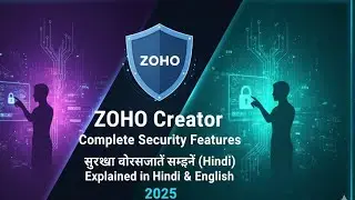 Zoho Creator Security 🔐 | जोहो क्रिएटर कितना सुरक्षित है? | Complete Security Features Explained 