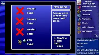 Final Fantasy PSX Challenge: Solo Thief No Class Change (Part 5/5)