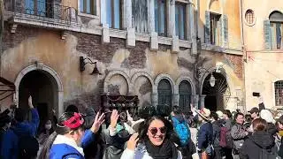 ゲスト参加型⁉️ゴンドラ前で謎のゲリラダンス⁉️ディズニーシー　1月13日の状況