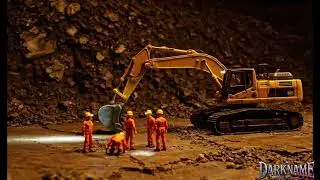 Miniature workers working in the mine #rolbox #miniature #miniatureworkers 