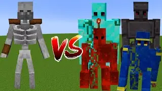 Mutant Skeleton Vs All Golems In Minecraft