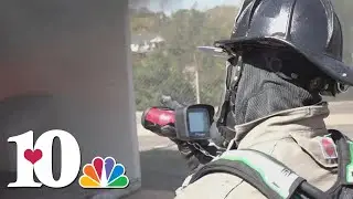 Clinton Fire Department displays burn scenario