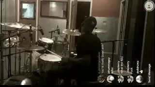 CJ THOMPSON CRUSHING IN THE STUDIO ON IG LIVE!!