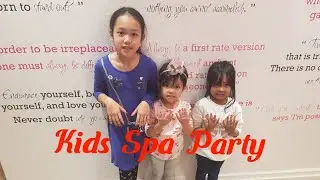 Glama Gal Kids Spa with my Cousins!