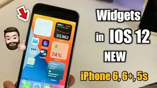 Home Screen Widgets in iphone 6, 6+, 5s || How to add widgets in  IOS 12