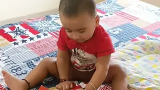 Reading book | learning numbers | 1 2 3 4 | book worm | studious baby | one year old baby 😊