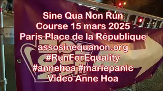 Sine Qua Non Run Course 15 mars 2025 #assosinequanon #RunForEquality #mariepanic #annehoa