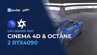 Cinema 4D Octane Benchmark | iRender GPU Cloud Workstation 4S Test 2x RTX 4090