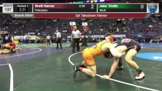 Brett Harner (Princeton) over Jake Tindle (Southern Illinois Edwardsville) (Fall 1:08)
