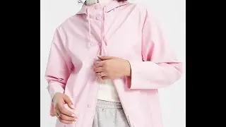 TOPSHOP MID-LENGTH PU PARKA REGENJACKE REGENMANTEL FRIESENNERZ RAINCOAT PINK NEW WITH TAGS