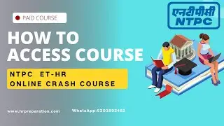 How to access NTPC Executive Trainee HR 2022| NTPC ET Human Resource 2022