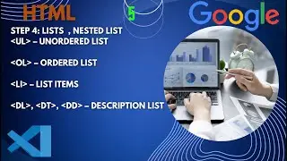 HTML Lists & Nested List Tutorial in depth cover all tags interview it company 