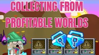 COLLECTING DLS FROM 100BGL BUY+ WORLDS! 💰😱 | Growtopia