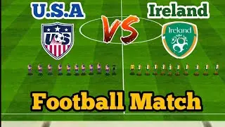 Football Match U.S.A vs Ireland 🇮🇪  in World Championship.  #worldchampionship #ghotechnical
