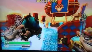 BRR Playing Skylanders SuperChargers Racing: Pandercastle Waterpark - Ghost Race