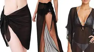Wrap Beach Sarong Swimwear Short Length Cover Up Chiffon Beachwear Combo Pack Beach Coverups&Sarongs