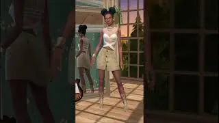No CC outfit the Sims 4 #shorts #sims4 #sims4nocc #sims4cas