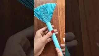 DIY Paper Fan Craft for kids |Beautiful fairy Magic Wand | #shorts #summerart #funcrafts #diycrafts