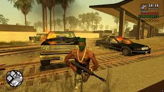GTA San Andreas - Glen Park Shootout  + Six Star Escape