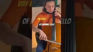 Progress of 132 days of learning cello #365daysofpractice