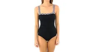 Reebok Fitness Swim Shape Perfector Black Diamond U-Back | SwimOutlet.com