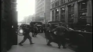 US Army National Guard troops respond to alert and pick up arms and equipment to ...HD Stock Footage