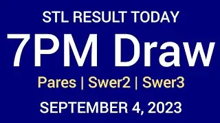 STL Visayas Result Today 7PM Draw September 4 2023 Swertres Ez2 Monday Stl pares swer2 swer3