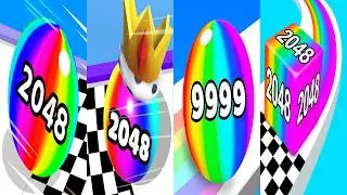 Ball Run 2048 VS Ball Merge 2048 VS Numbers Ball Blend Challenge Gameplay VS Jelly Run 2048 Ep2