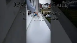 Vergilbte Fensterrahmen und -B&auml;nke