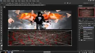 effect  PHOTOSHOP CS6 DARK FIRE ANGEL