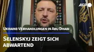 Ukraine-Verhandlungen in Abu Dhabi: Selenskyj zeigt sich abwartend | AFP