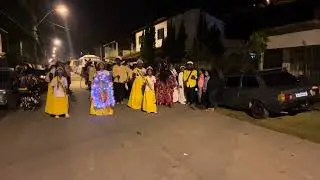Chegada da Bandeira Estrela dos Anjos na festa de arremate da Bandeira Estrela da Guia 30-08-25 prt1