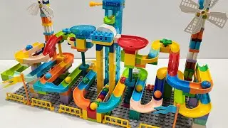 Ultimate LEGO Duplo Mega Tower Marble Run! | Windmill & Elevator ASMR Race