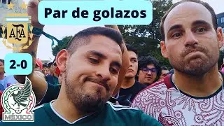 CASI ELIMINADOS Argentina 2-0 México | Reacciones desde el FAN FEST DE LA CDMX | MUNDIAL QATAR 2022