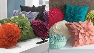 New Felt Flower Cushion Ideas 2018