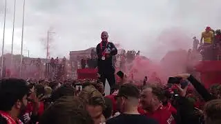 Outside The Kop as Liverpool win the Premier League! EPIC Full Time Celebrations!