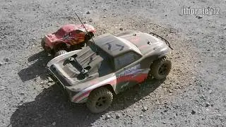 120fps Slow Motion Dust Bashing RC Cars Teaser Ft Barbarian NXL, ACME Trooper, Magnet, Monster T